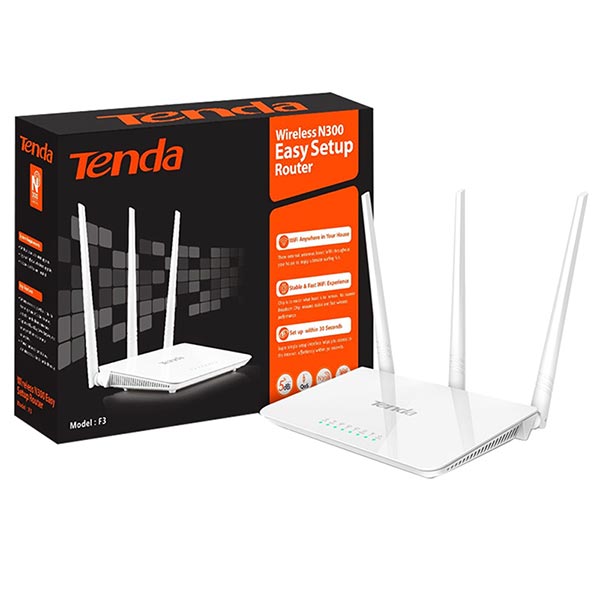 TENDA F3 4 PORT 300 MBPS 3 ANTENLİ ACCESS POINT ROUTER TENDA F3 4 PORT 300 MBPS 3 ANTENLİ ACCESS POINT ROUTER