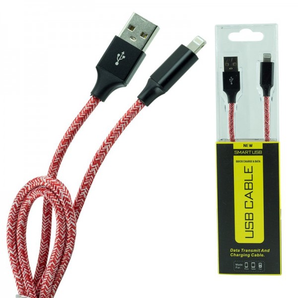 POWERMASTER MİKA KUTULU USB TO IPHONE 7 LIGHTING ÖRGÜLÜ KABLO