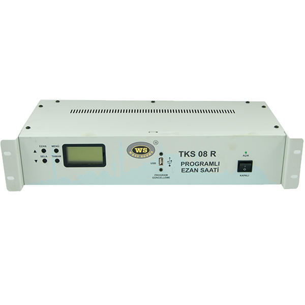 WESTSOUND TKS-08R V2 RACK TİPİ PROGRAMLI EZAN*SELA SAATİ (81 İL İÇİN UYGUN*3 FARKLI HOCA SES*19) WESTSOUND TKS-08R V2 RACK TİPİ PROGRAMLI EZAN*SELA SAATİ (81 İL İÇİN UYGUN*3 FARKLI HOCA SES*19)