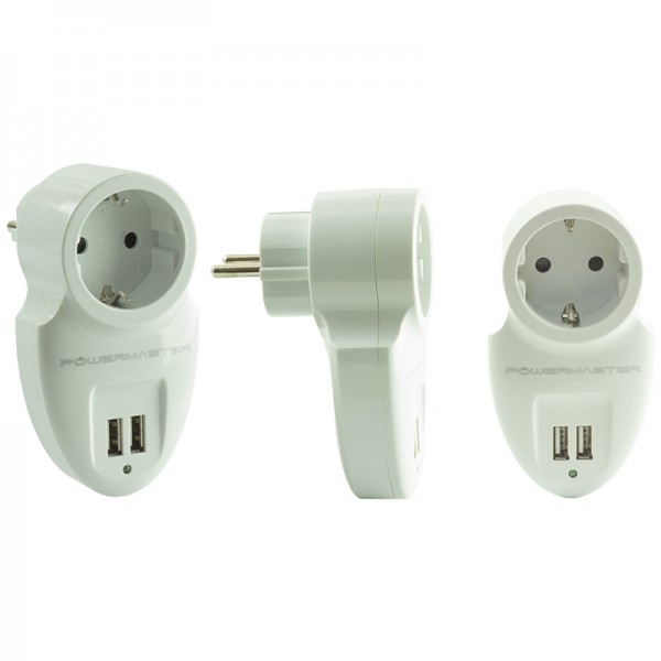 POWERMASTER 16 AMPER - 3500 WATT 79X155 MM ÇİFT USBLİ TEKLİ AKIM KORUMALI PRİZ POWERMASTER 16 AMPER - 3500 WATT 79X155 MM ÇİFT USBLİ TEKLİ AKIM KORUMALI PRİZ