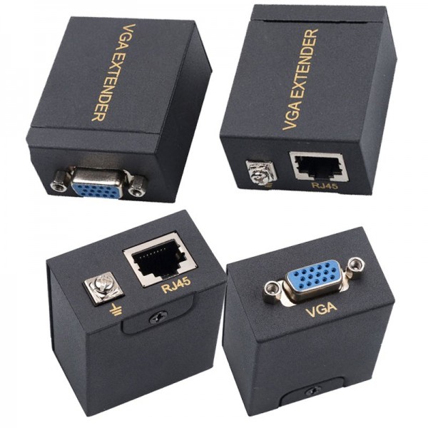 POWERMASTER PM-17297 VGA TO CAT5/CAT6 60 METRE VGA EXTENDER UZATICI POWERMASTER PM-17297 VGA TO CAT5/CAT6 60 METRE VGA EXTENDER UZATICI