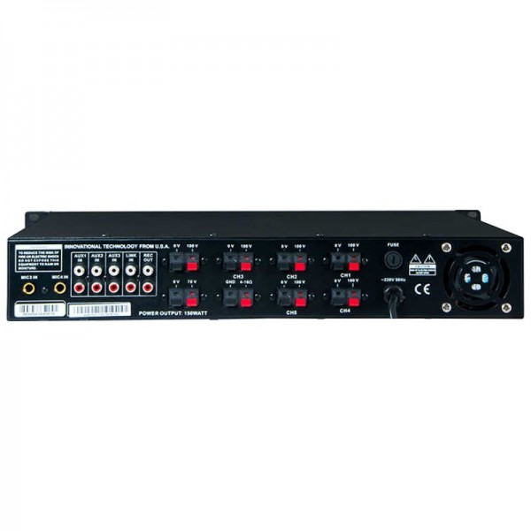 WESTA WM-250UT 250W 100V/70V/4-16 OHM USB/EKO/BT/UK 6 BÖLGELİ 4 MİK.GİRİŞ TRAFOLU ANFİ WESTA WM-250UT 250W 100V/70V/4-16 OHM USB/EKO/BT/UK 6 BÖLGELİ 4 MİK.GİRİŞ TRAFOLU ANFİ