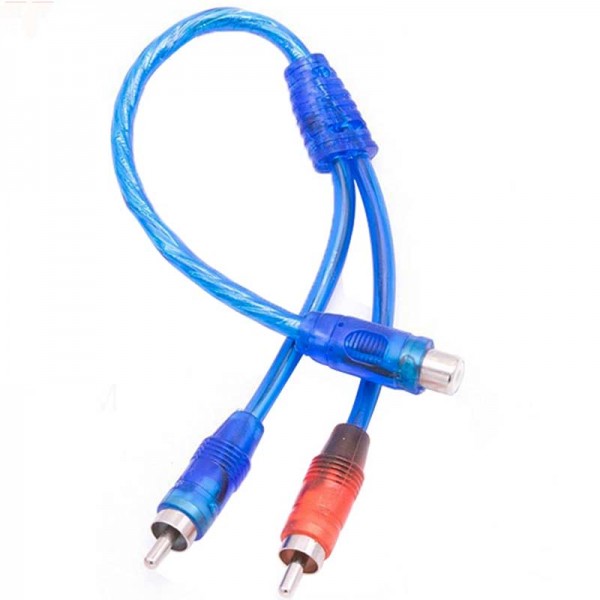 ANFİ Y RCA KABLO 1 DİŞİ 2 ERKEK 25 CM SİLİKON MAVİ KABLO ANFİ Y RCA KABLO 1 DİŞİ 2 ERKEK 25 CM SİLİKON MAVİ KABLO