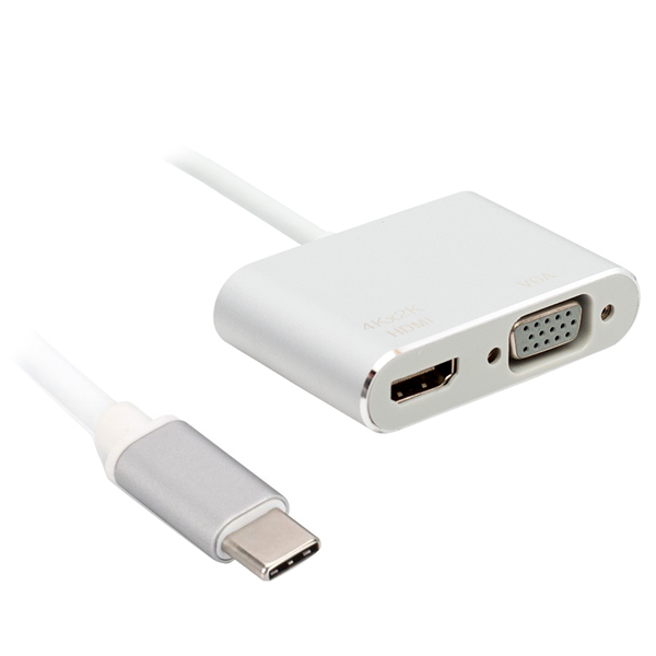 POWERMASTER PM-18227 USB TYPE-C TO HDMI-VGA ADAPTÖR 2 IN 1 APARAT POWERMASTER PM-18227 USB TYPE-C TO HDMI-VGA ADAPTÖR 2 IN 1 APARAT