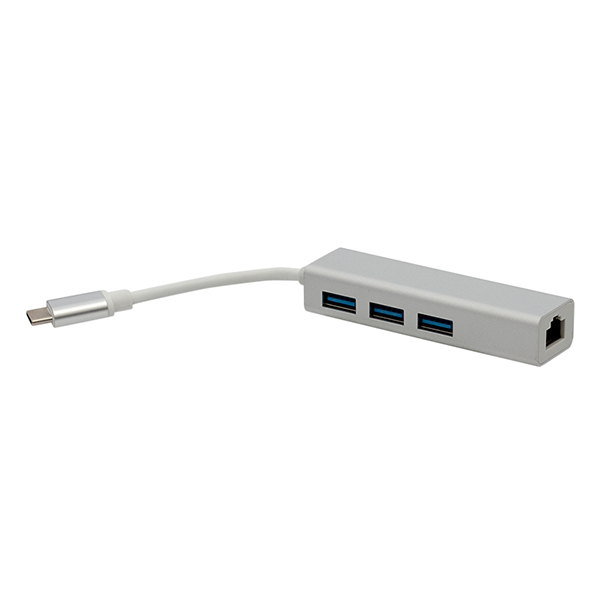 POWERMASTER PM-18229 USB TYPE-C 3.0 3 PORT HUB + GIGABIT ETHERNET ADAPTÖR POWERMASTER PM-18229 USB TYPE-C 3.0 3 PORT HUB + GIGABIT ETHERNET ADAPTÖR