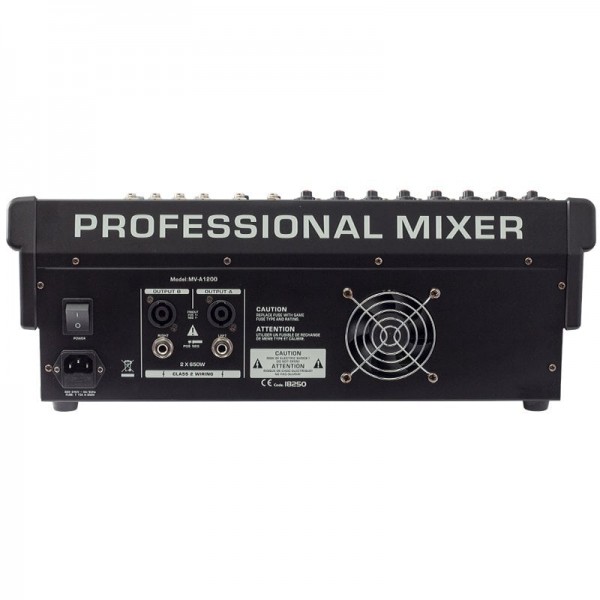 MAGICVOICE MV-A1200 12 XF CH-2X650-W USB/BT POWER MIXER MAGICVOICE MV-A1200 12 XF CH-2X650-W USB/BT POWER MIXER