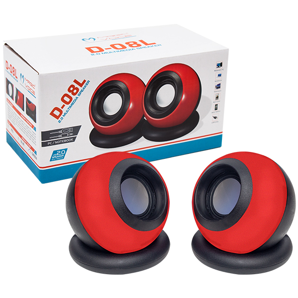 MAGICVOICE D-08L 1+1 USB MİNİ OVAL HOPARLÖR - SPEAKER (2*3 WATT - 4 OHM) MAGICVOICE D-08L 1+1 USB MİNİ OVAL HOPARLÖR - SPEAKER (2*3 WATT - 4 OHM)