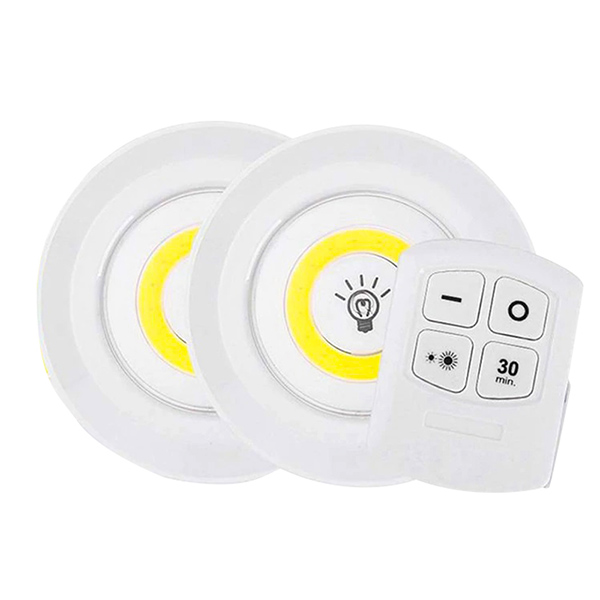 POWERMASTER 150 LÜMEN COB LED YUVARLAK BEYAZ KUMANDALI ÇİFT AMPÜL POWERMASTER 150 LÜMEN COB LED YUVARLAK BEYAZ KUMANDALI ÇİFT AMPÜL