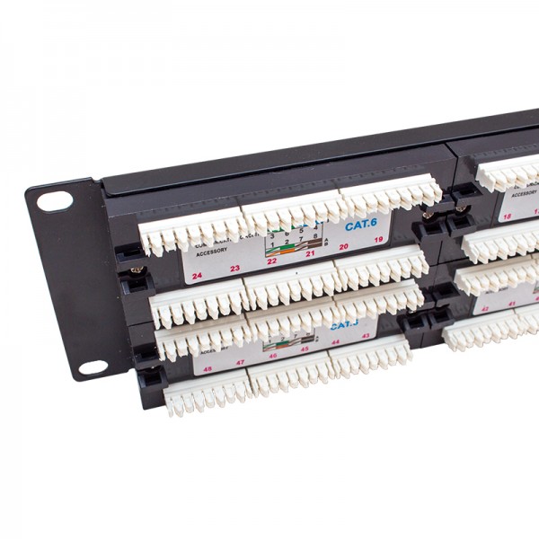 POWERMASTER PM-18501 48 PORT UTP CAT6 PATCH PANEL
