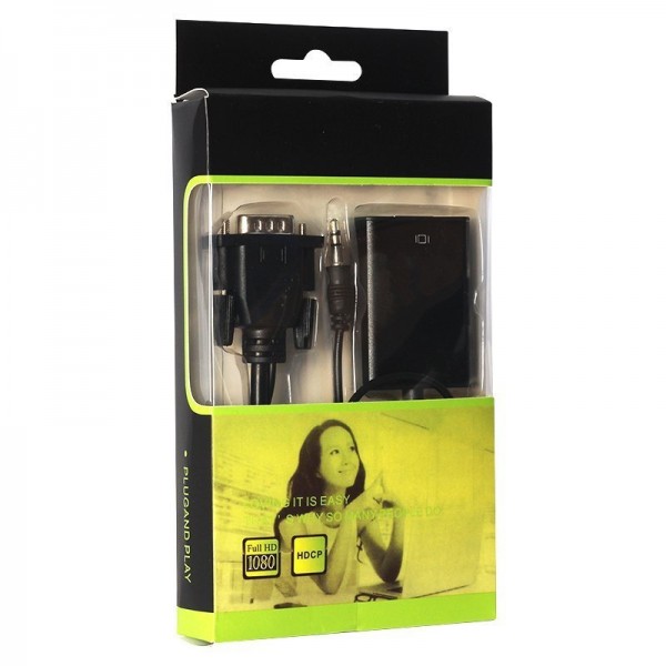 POWERMASTER PM-18637 VGA ERKEK TO HDMI DİŞİ DÖNÜŞTÜRÜCÜ KABLO POWERMASTER PM-18637 VGA ERKEK TO HDMI DİŞİ DÖNÜŞTÜRÜCÜ KABLO