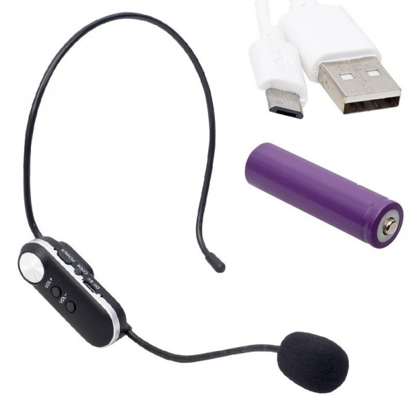 MAGICVOICE MV-1307HH UHF 2 HEADSET ŞARJLI KABLOSUZ TELSİZ MİKROFON (VOLUME KONTROLLÜ)