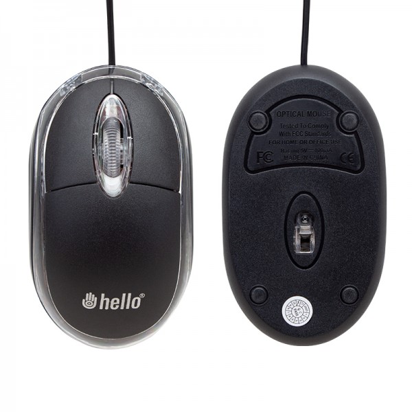 HELLO HL-18736/XT-610 800 DPI OPTİK IŞIKLI KABLOLU MOUSE HELLO HL-18736/XT-610 800 DPI OPTİK IŞIKLI KABLOLU MOUSE