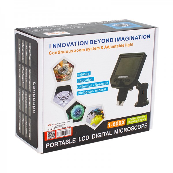 POWERMASTER PM-18798 4.3 LCD DİJİTAL EKRANLI 3.6 MP HD TAŞINABİLİR MİKROSKOP (1-600X ZOOM-LİTYUM PİLLİ) POWERMASTER PM-18798 4.3 LCD DİJİTAL EKRANLI 3.6 MP HD TAŞINABİLİR MİKROSKOP (1-600X ZOOM-LİTYUM PİLLİ)