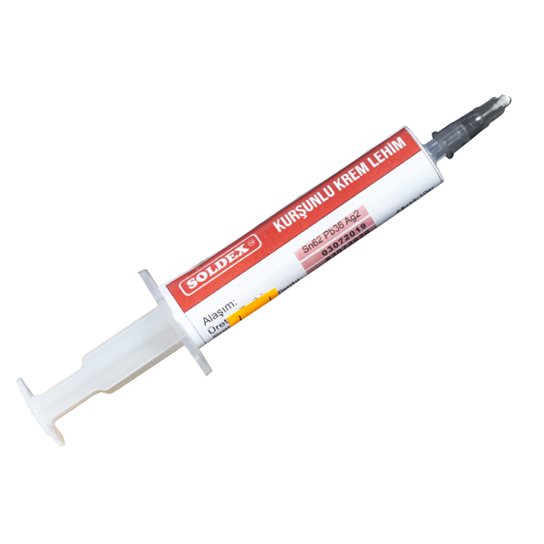 SOLDEX KURŞUNLU ENJEKTÖR 10 GRAM KREM LEHİM ŞIRINGA SOLDEX KURŞUNLU ENJEKTÖR 10 GRAM KREM LEHİM ŞIRINGA