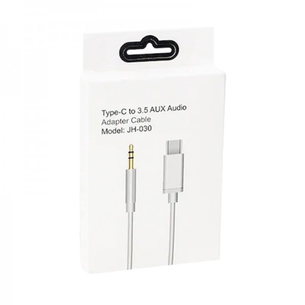 POWERMASTER JH-030 TYPE-C TO 3.5 MM AUX AUDIO KABLO POWERMASTER JH-030 TYPE-C TO 3.5 MM AUX AUDIO KABLO