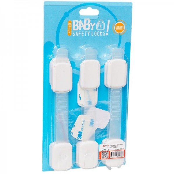 POWERMASTER PM-19330 DOLAP VE ÇEKMECE KİLİTLİ KEMER (6LI SET) POWERMASTER PM-19330 DOLAP VE ÇEKMECE KİLİTLİ KEMER (6LI SET)