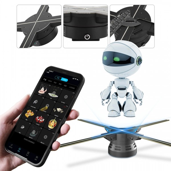 HELLO Z7H 3D HOLOGRAM FAN - HOLOGRAFİK VİDEO GÖRÜNTÜ PROJEKTÖRÜ 52 CM (UZAKTAN KUMANDA - WİFİ - TELEFON APP) HELLO Z7H 3D HOLOGRAM FAN - HOLOGRAFİK VİDEO GÖRÜNTÜ PROJEKTÖRÜ 52 CM (UZAKTAN KUMANDA - WİFİ - TELEFON APP)