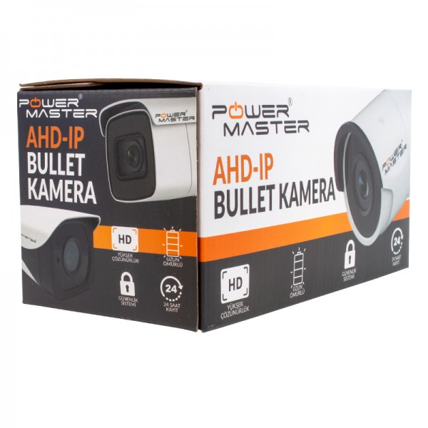 POWERMASTER PM-19409 2MP 36 IR LED 3.6 MM AHD METAL KASA BULLET KAMERA POWERMASTER PM-19409 2MP 36 IR LED 3.6 MM AHD METAL KASA BULLET KAMERA