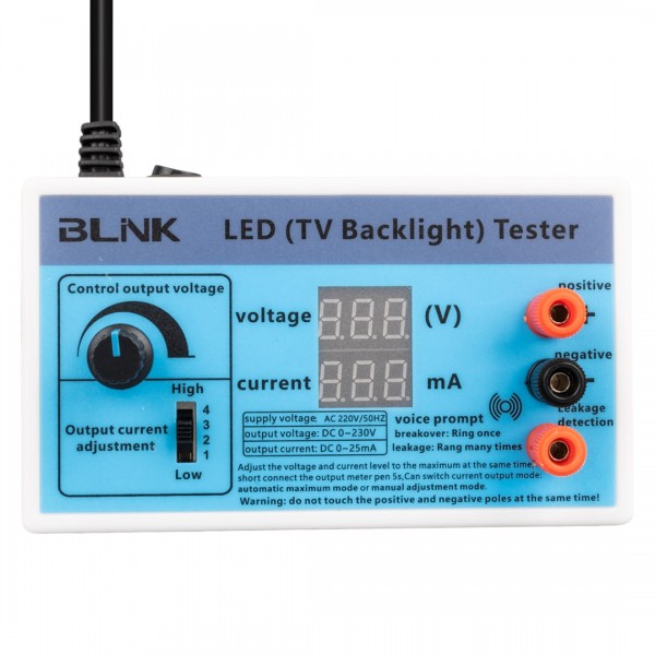 BLİNK LED TV BACKLIGHT VOLTAJ-AMPER ÖLÇER OUTPUT 0-230V SESLİ TEST CİHAZI BLİNK LED TV BACKLIGHT VOLTAJ-AMPER ÖLÇER OUTPUT 0-230V SESLİ TEST CİHAZI