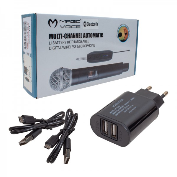MAGICVOICE MV-19601 UHF KABLOSUZ BLUETOOTH YAKA MİKROFONU MAGICVOICE MV-19601 UHF KABLOSUZ BLUETOOTH YAKA MİKROFONU