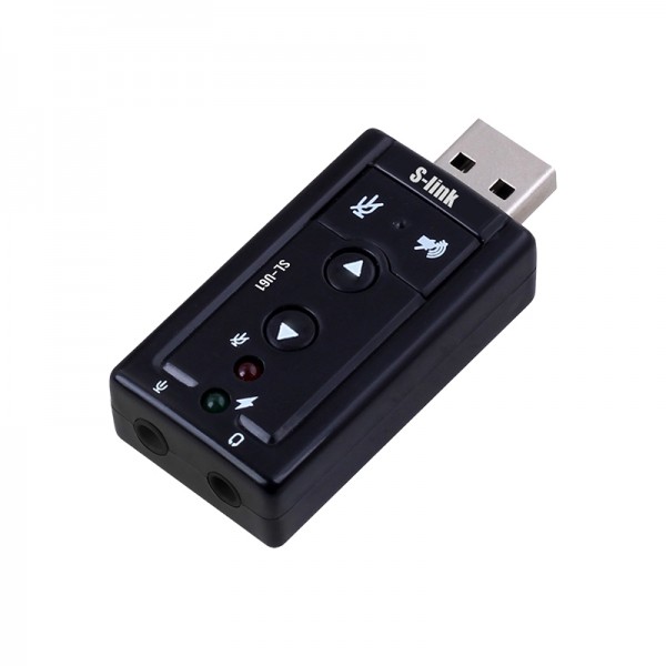 S-LINK SL-U61 USB SES KARTI 2.0 ÇEVİRİCİ ADAPTÖR S-LINK SL-U61 USB SES KARTI 2.0 ÇEVİRİCİ ADAPTÖR