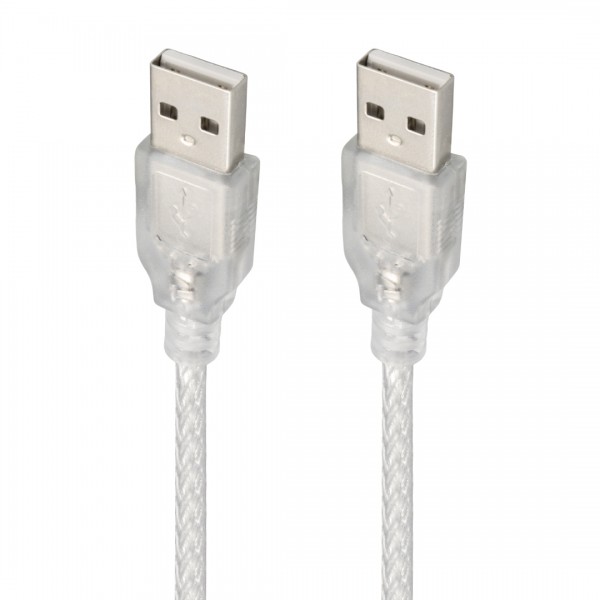 POWERMASTER 3 METRE 2.0V ŞEFFAF USB ERKEK-ERKEK KABLO