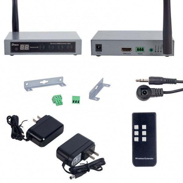 POWERMASTER PM-19866 ANTENLİ HDMI KABLOSUZ EXTENDER 100 METRE UZATICI (DETECH DT-7068) POWERMASTER PM-19866 ANTENLİ HDMI KABLOSUZ EXTENDER 100 METRE UZATICI (DETECH DT-7068)