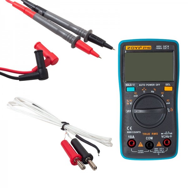 ZOYI ZT-102 TRUE RMS DİJİTAL ÖLÇÜ ALETİ ZOYI ZT-102 TRUE RMS DİJİTAL ÖLÇÜ ALETİ