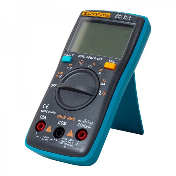 ZOYI ZT-102 TRUE RMS DİJİTAL ÖLÇÜ ALETİ ZOYI ZT-102 TRUE RMS DİJİTAL ÖLÇÜ ALETİ