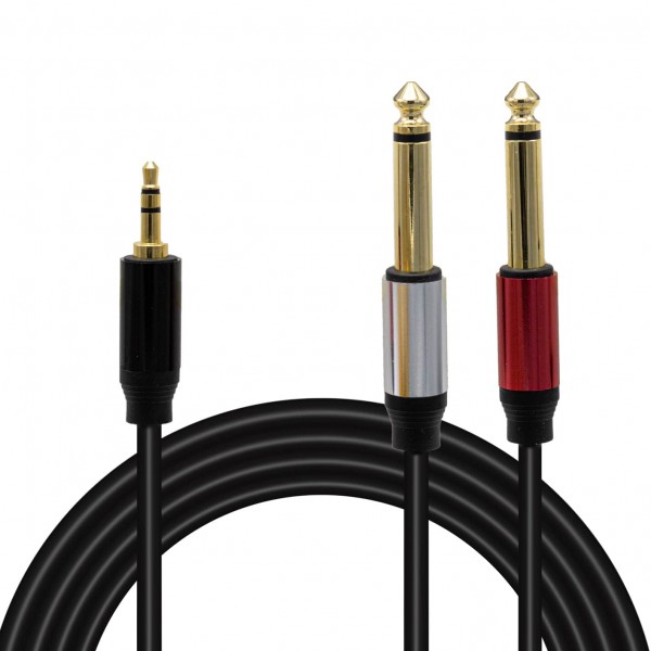 MAGİCVOİCE LD360 3.5 MM STEREO ERKEK + 2X6.3 MM MONO ERKEK 10 METRE KABLO MAGİCVOİCE LD360 3.5 MM STEREO ERKEK + 2X6.3 MM MONO ERKEK 10 METRE KABLO