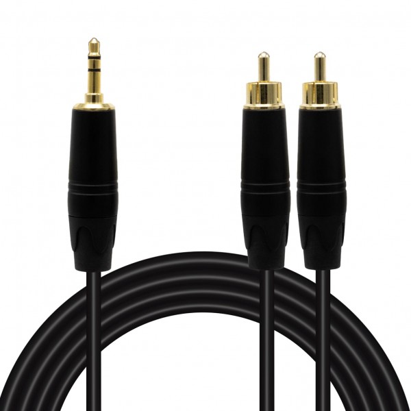 MAGİCVOİCE LD387A 2XRCA ERKEK + 3.5 MM STEREO ERKEK 5 METRE KABLO