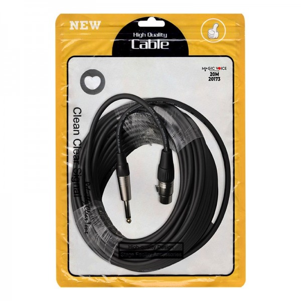MAGİCVOİCE LD379B 6.3 MM MONO ERKEK + CANON DİŞİ 20 METRE KABLO MAGİCVOİCE LD379B 6.3 MM MONO ERKEK + CANON DİŞİ 20 METRE KABLO