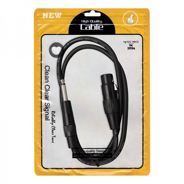 MAGİCVOİCE LD379 XLR CANON DİŞİ + 6.3 MM MONO ERKEK 1 METRE KABLO MAGİCVOİCE LD379 XLR CANON DİŞİ + 6.3 MM MONO ERKEK 1 METRE KABLO