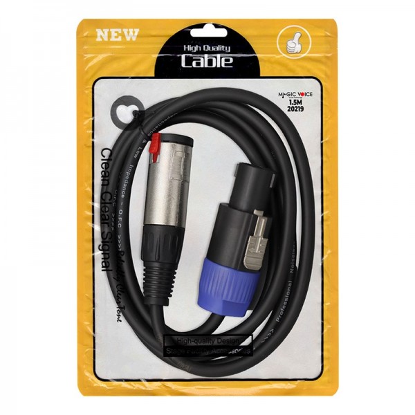 MAGİCVOİCE LD384 SPECON ERKEK - CANON DİŞİ ÇEVİRİCİ 1.5 METRE KABLO MAGİCVOİCE LD384 SPECON ERKEK - CANON DİŞİ ÇEVİRİCİ 1.5 METRE KABLO