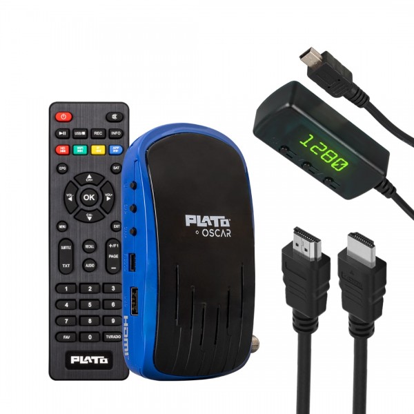 PLATO OSCAR ÇİFT USBLİ TKGSLİ DISPLAY GÖZLÜ+TUŞLU HD UYDU ALICISI PLATO OSCAR ÇİFT USBLİ TKGSLİ DISPLAY GÖZLÜ+TUŞLU HD UYDU ALICISI