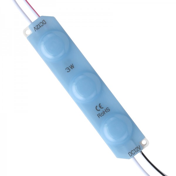 POWERMASTER 70X15 MM 2835 MERCEK 12V 3W MAVİ MODÜL LED POWERMASTER 70X15 MM 2835 MERCEK 12V 3W MAVİ MODÜL LED
