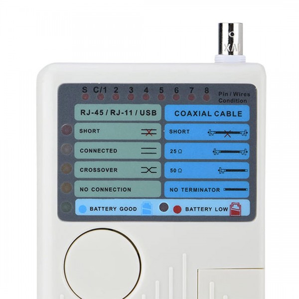 POWERMASTER PM-20629 RJ11+RJ45+USB+BNC KABLO TEST CİHAZI POWERMASTER PM-20629 RJ11+RJ45+USB+BNC KABLO TEST CİHAZI