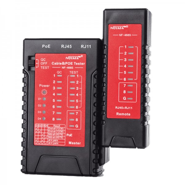 NOYAFA NF-468S RJ45/RJ11/POE KABLO TEST CİHAZI NOYAFA NF-468S RJ45/RJ11/POE KABLO TEST CİHAZI