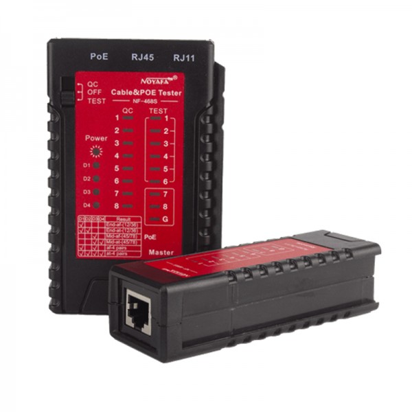 NOYAFA NF-468S RJ45/RJ11/POE KABLO TEST CİHAZI NOYAFA NF-468S RJ45/RJ11/POE KABLO TEST CİHAZI