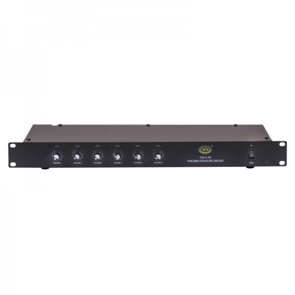 WESTSOUND TKS-06 PREAMPLİFİKATÖR 6 CH MİKSER ÜNİTESİ (ACİL)