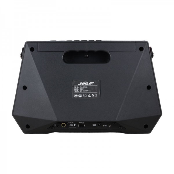 SHILE SL-2013 İKİ EL MİKROFONLU KUMANDALI USB+SD+BT SEYYAR PORTATİF HOPARLÖR SHILE SL-2013 İKİ EL MİKROFONLU KUMANDALI USB+SD+BT SEYYAR PORTATİF HOPARLÖR