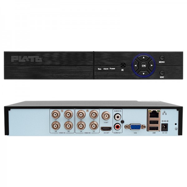 PLATO PL-21064 8 KANAL 6IN1 1080N 5 MP DESTEKLİ DVR KAYIT CİHAZI (H265) PLATO PL-21064 8 KANAL 6IN1 1080N 5 MP DESTEKLİ DVR KAYIT CİHAZI (H265)