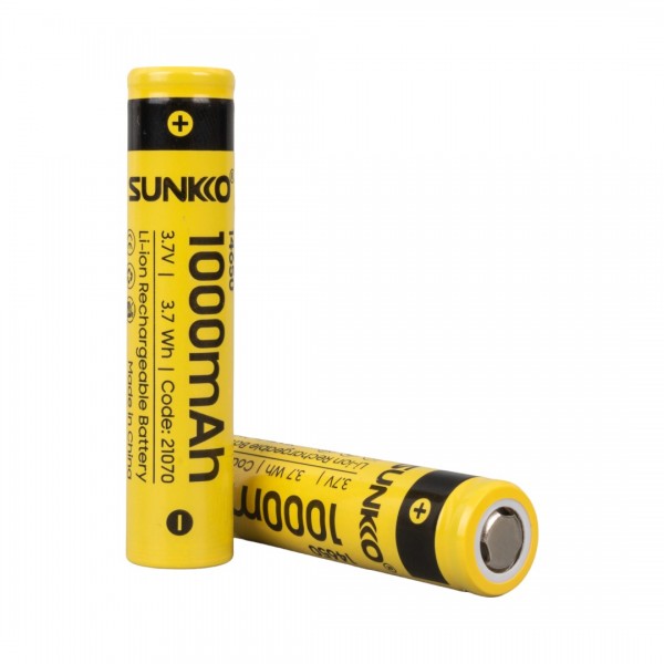 SUNKKO 3.7 VOLT 1000 MAH 14650 ŞARJ EDİLEBİLİR PİL (TEKLİ) SUNKKO 3.7 VOLT 1000 MAH 14650 ŞARJ EDİLEBİLİR PİL (TEKLİ)