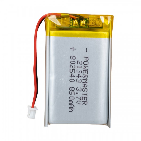POWERMASTER 802540 3.7 VOLT 850 MAH LİTYUM POLİMER PİL POWERMASTER 802540 3.7 VOLT 850 MAH LİTYUM POLİMER PİL