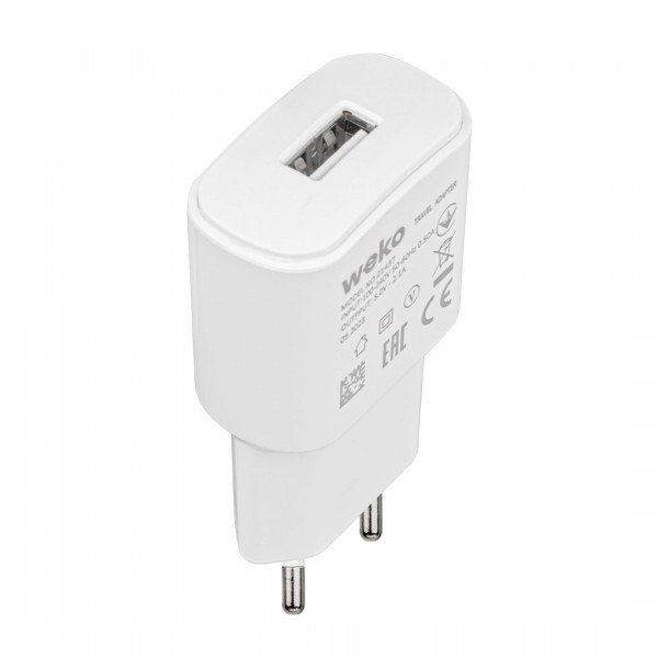 WEKO WK-21437 IP 2.1 AMPER ŞARJ BAŞLIK ADAPTÖRÜ + LIGHTNING KABLO (NO:3) WEKO WK-21437 IP 2.1 AMPER ŞARJ BAŞLIK ADAPTÖRÜ + LIGHTNING KABLO (NO:3)