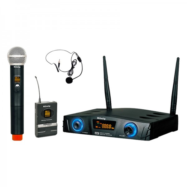 KÖNİG K-312 16 KANAL UHF DIGITAL ÇİFT KANAL 1 EL + 1 YAKA KABLOSUZ TELSİZ MİKROFON KÖNİG K-312 16 KANAL UHF DIGITAL ÇİFT KANAL 1 EL + 1 YAKA KABLOSUZ TELSİZ MİKROFON