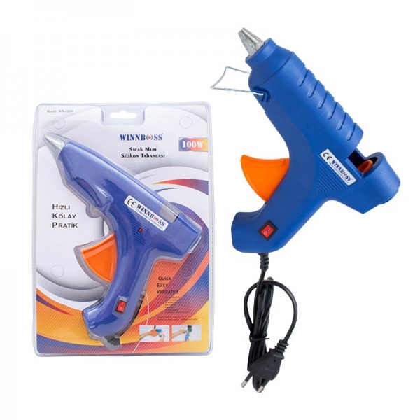 WINNBOSS WN-1200 100 WATT ANAHTARLI SICAK MUM SİLİKON TABANCASI WINNBOSS WN-1200 100 WATT ANAHTARLI SICAK MUM SİLİKON TABANCASI