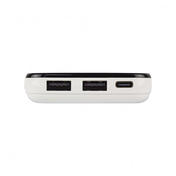 S-LINK IP-G2710 10000 MAH POWERBANK 2 USB PORT BEYAZ LCD GÖSTERGELİ POWERBANK