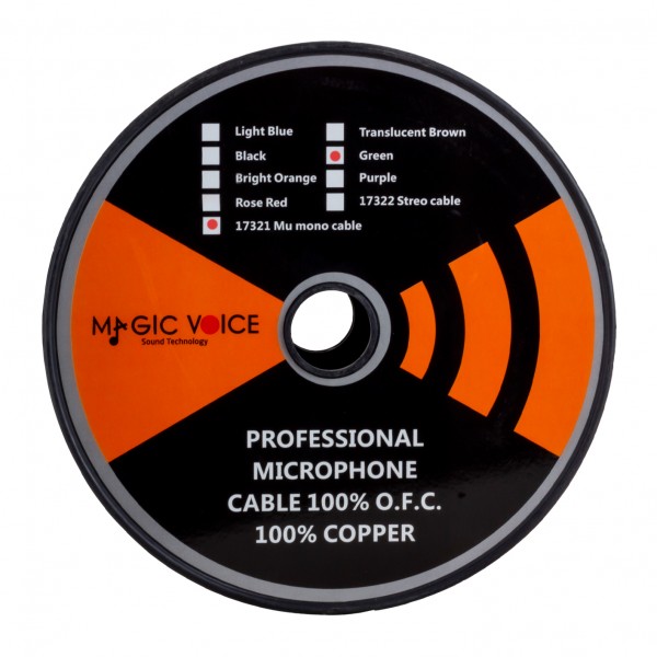 MAGICVOICE MİKROFON KABLOSU MONO 1.KALİTE 79 METRE YEŞİL MAGICVOICE MİKROFON KABLOSU MONO 1.KALİTE 79 METRE YEŞİL