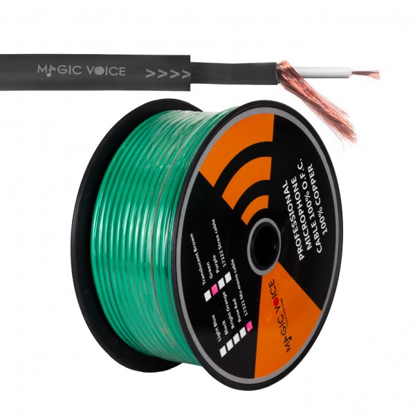 MAGICVOICE MİKROFON KABLOSU MONO 1.KALİTE 79 METRE YEŞİL MAGICVOICE MİKROFON KABLOSU MONO 1.KALİTE 79 METRE YEŞİL